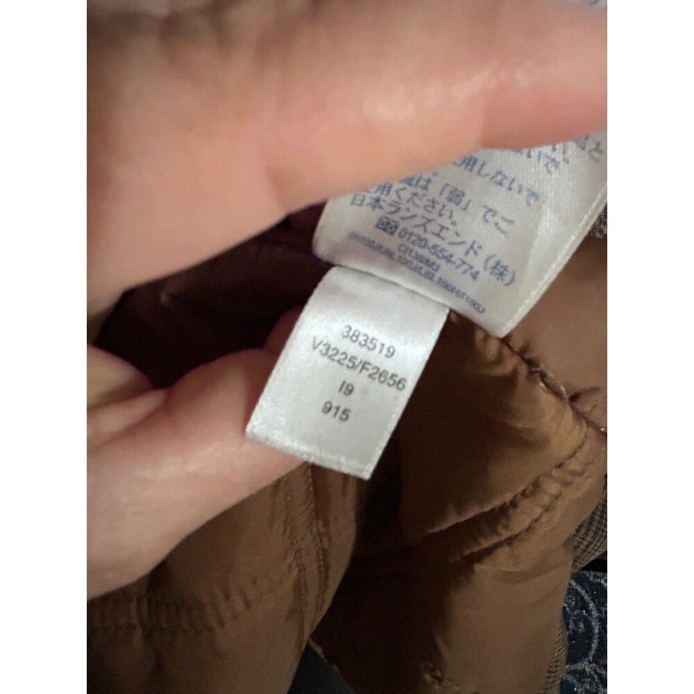 Lands' End Men's sz LT Brown Plaid Parka Jacket Coat - Picture 7 of 7